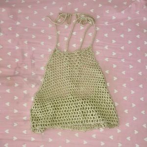 Fashion Nova Summer Beach Halter Crop Top